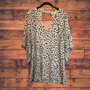 5 for $25🔥Saltwater LUXE Animal Print‎ Bell Sleeve Mini Dress XS